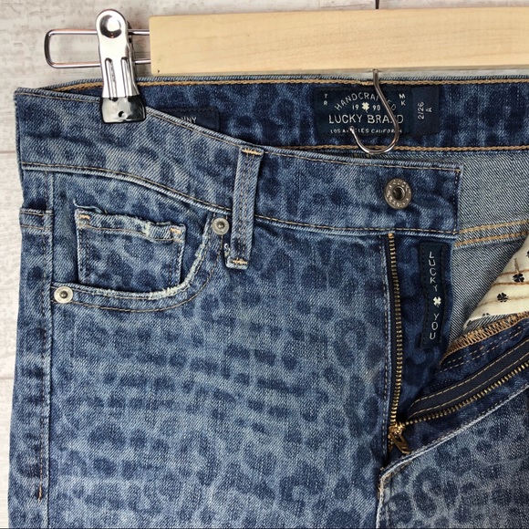 LUCKY BRAND Animal Print Petite Skinny Ankle Jeans - Picture 4 of 6